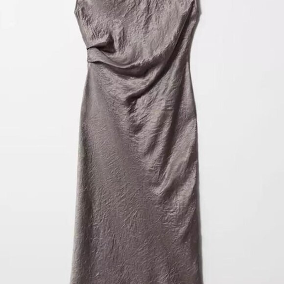 &Other Stories Satin Midi Dress - Picture 2 of 3